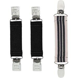Hold’Em Mitten & Hat Clip Set Toddler Kids Sturdy Super Tight Grip - Beige Black